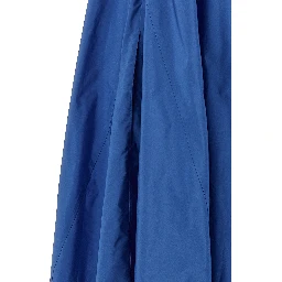 Blue Polyester Long Dress
