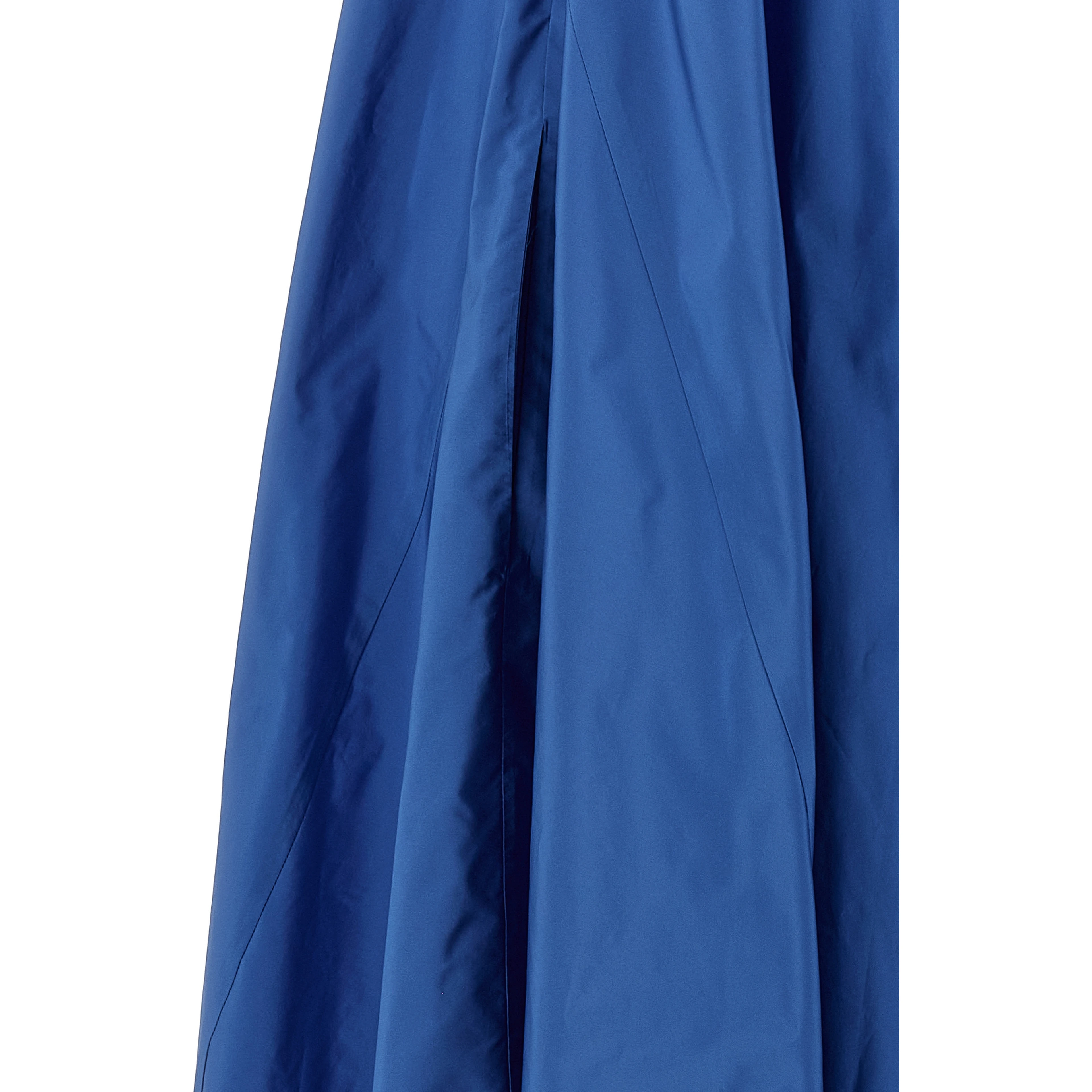 Blue Polyester Long Dress