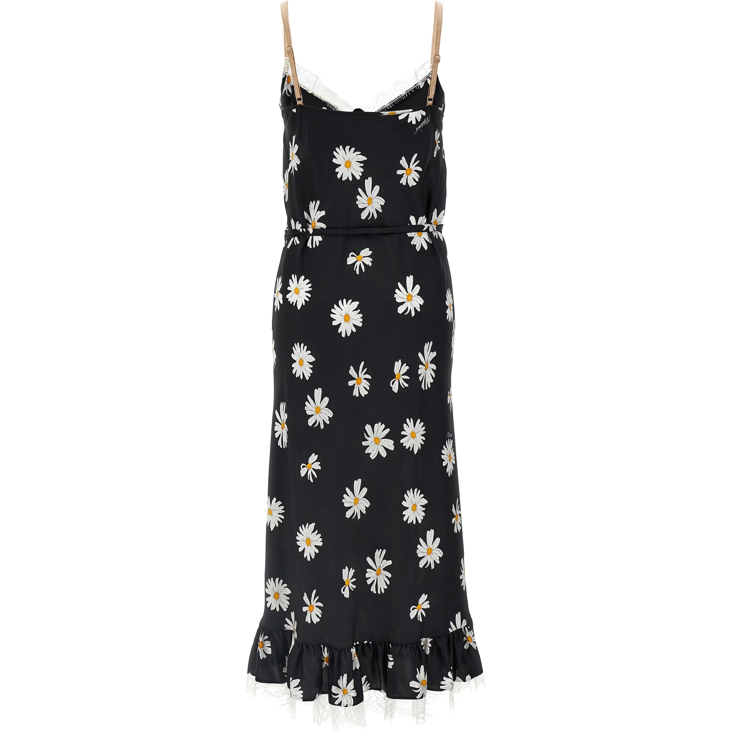 Black Silk Midi Dress