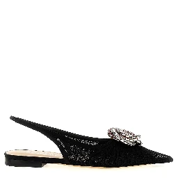 Black Polyamide Ballet Flats