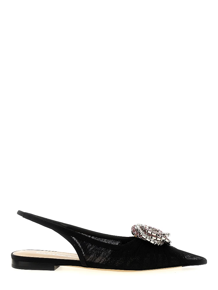 Black Polyamide Ballet Flats