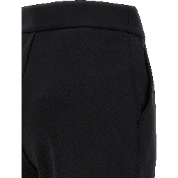 Black Polyamide Casual Pants