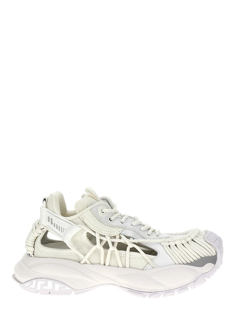 White Calfskin Athletic Sneakers