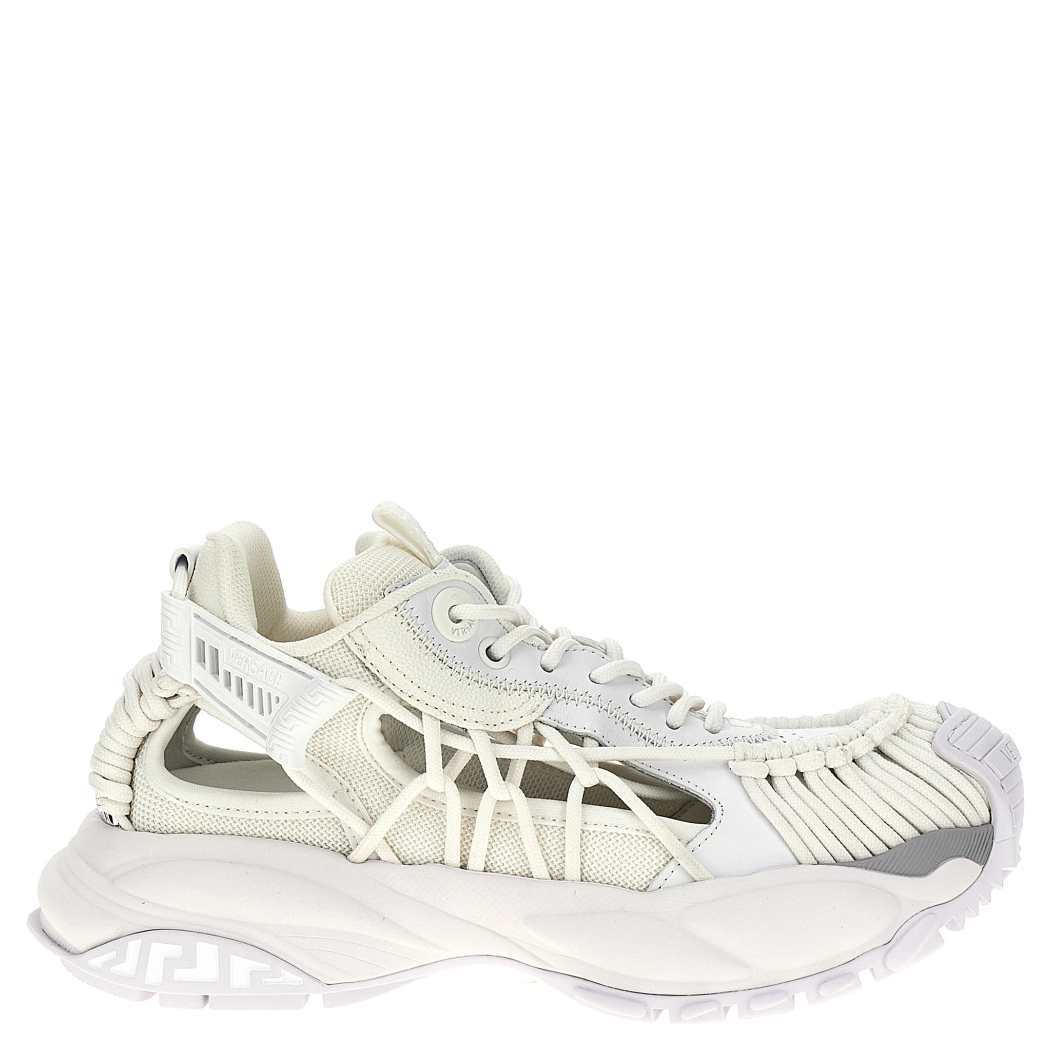 White Calfskin Athletic Sneakers