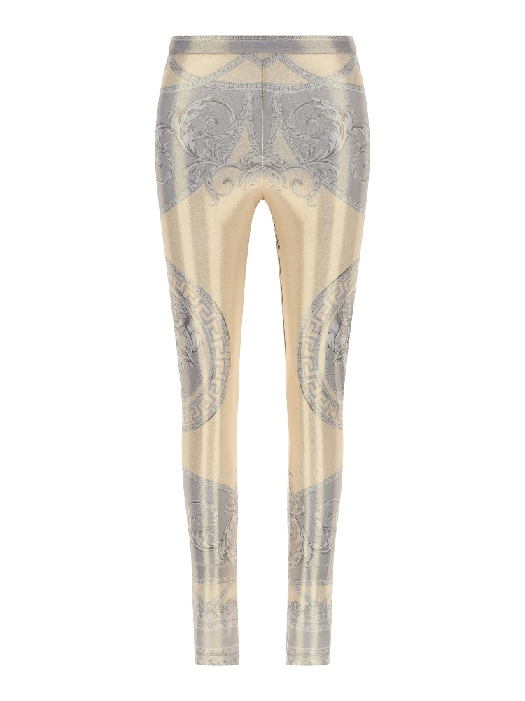Multicolor Polyester Leggings