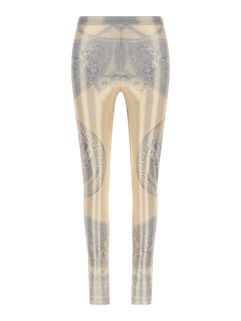 Multicolor Polyester Leggings
