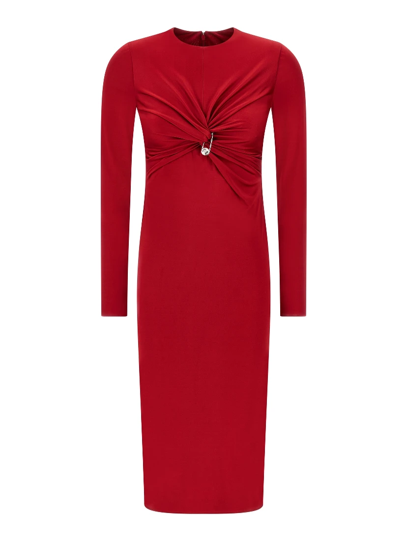 Multicolor Viscose Midi Dress