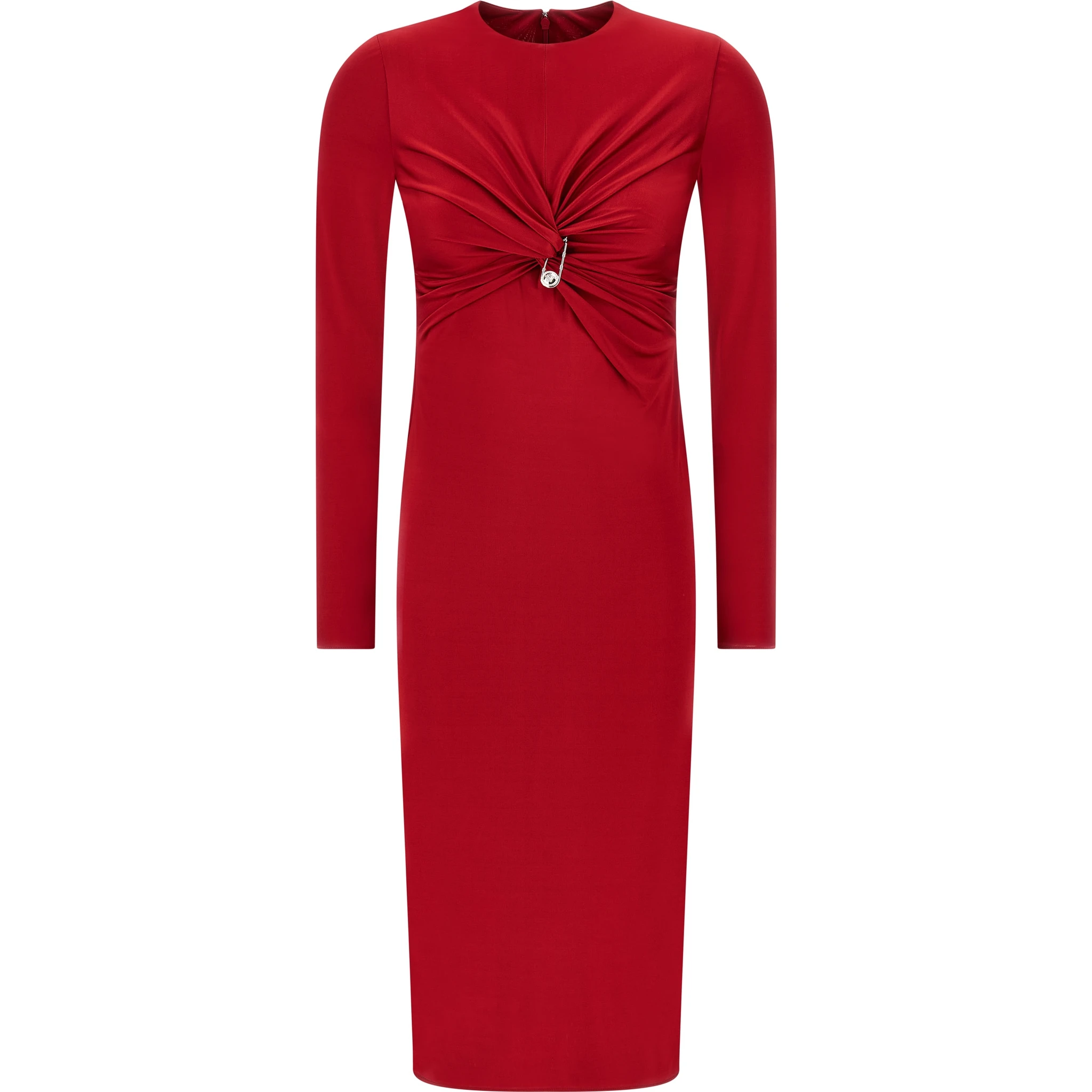 Multicolor Viscose Midi Dress