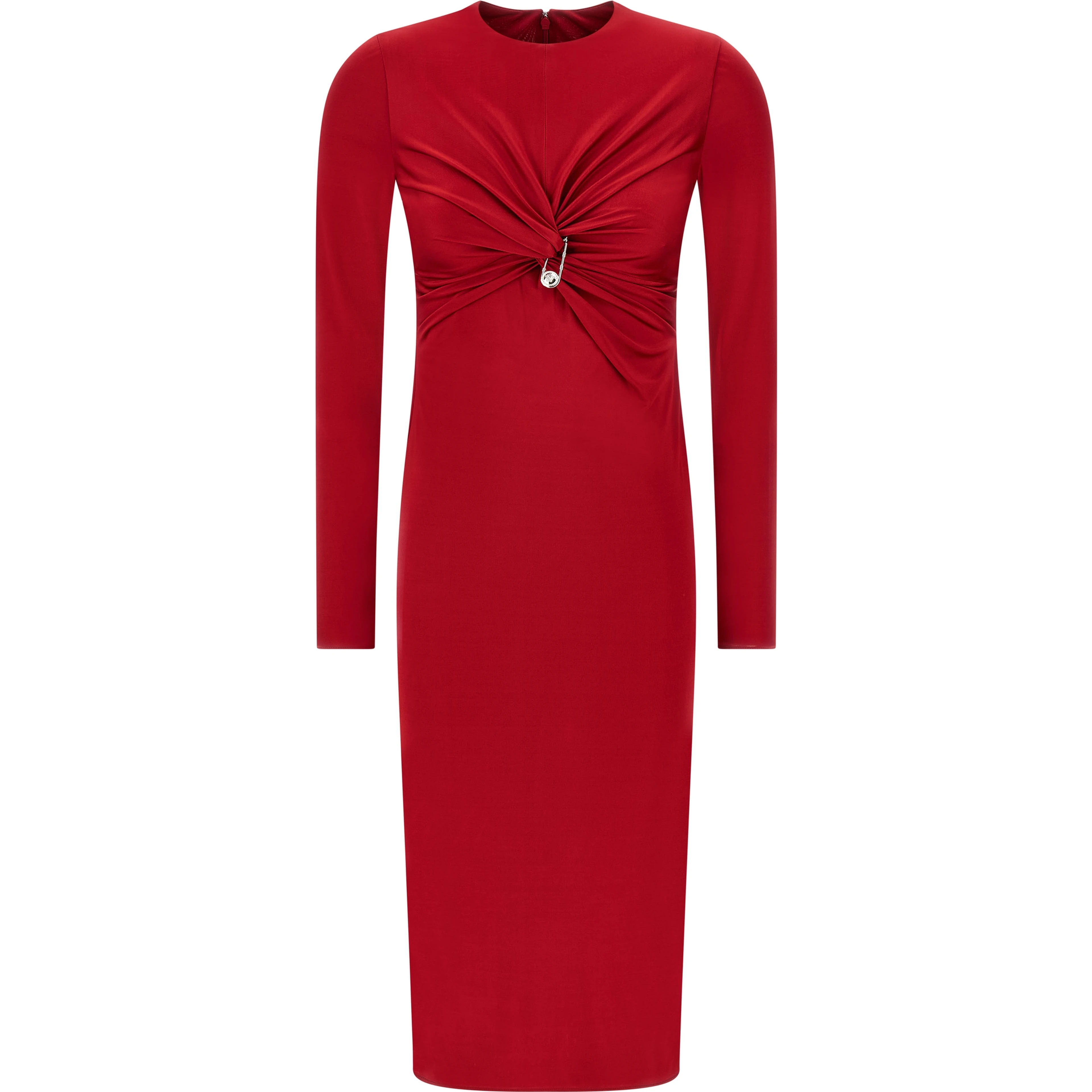 Multicolor Viscose Midi Dress