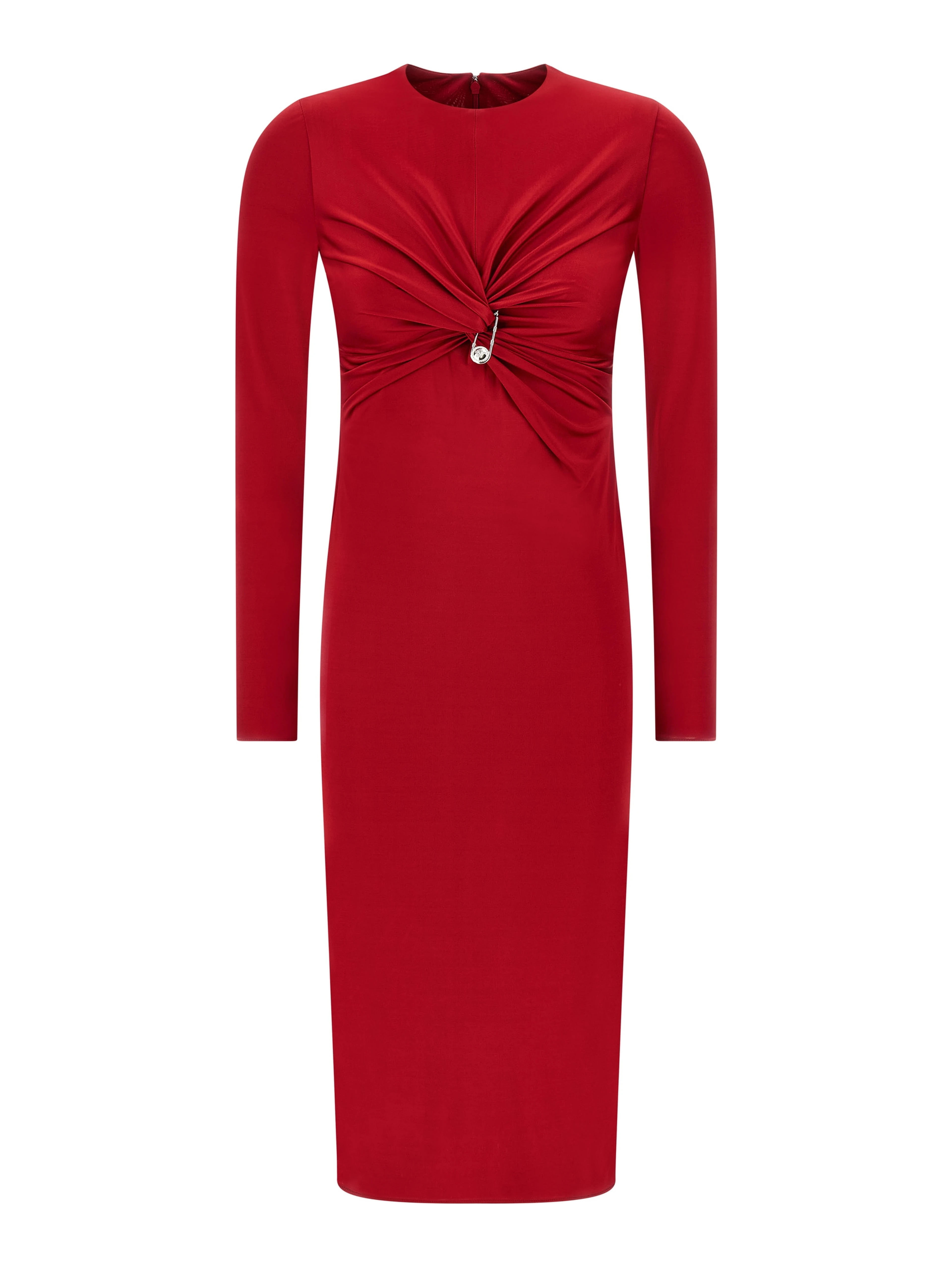 Multicolor Viscose Midi Dress
