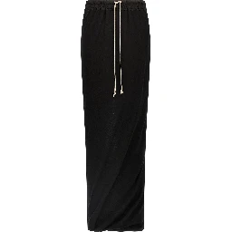 Black Cotton Mini Skirt
