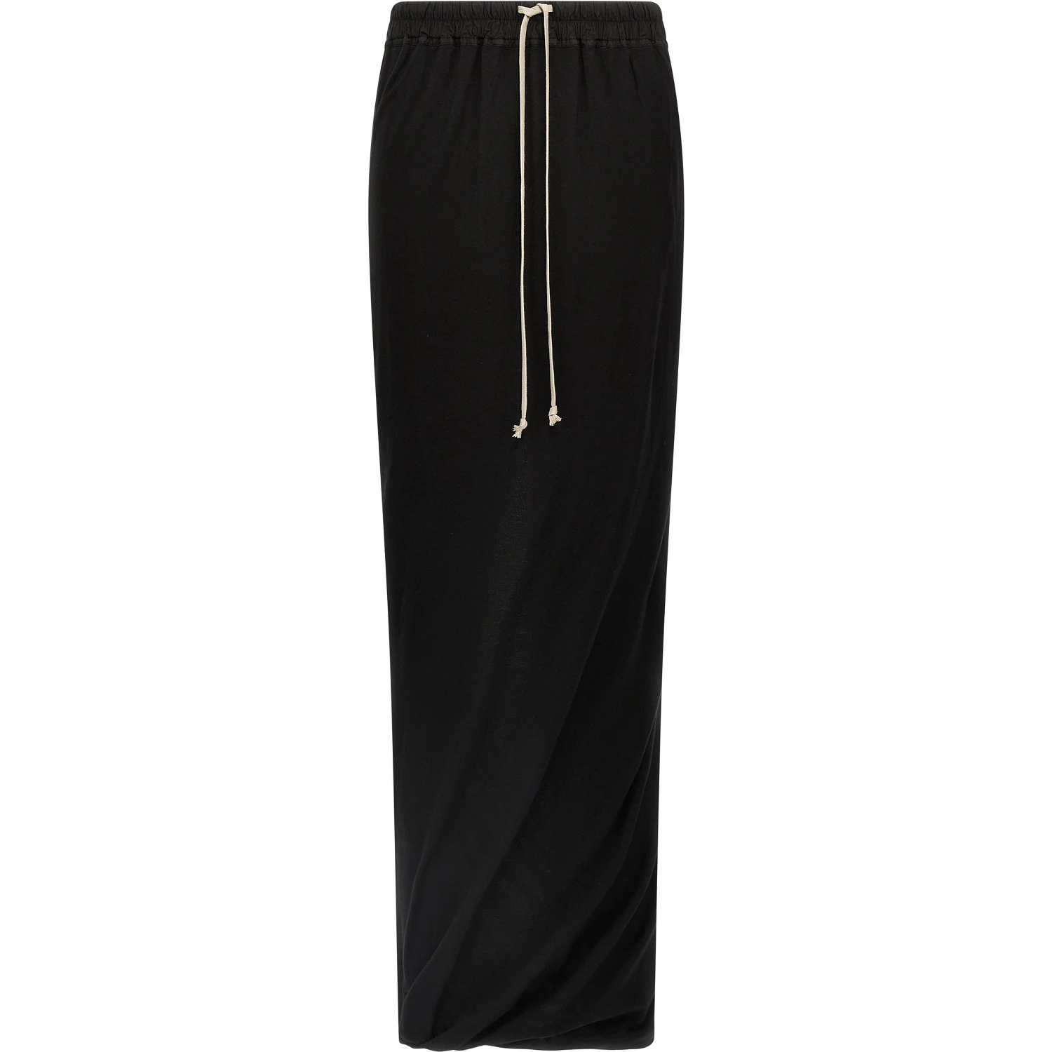 Black Cotton Mini Skirt