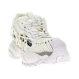 White Calfskin Athletic Sneakers