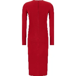 Multicolor Viscose Midi Dress