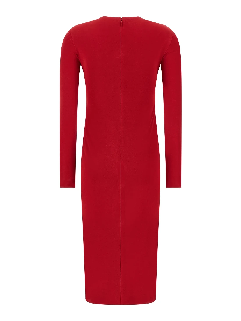 Multicolor Viscose Midi Dress