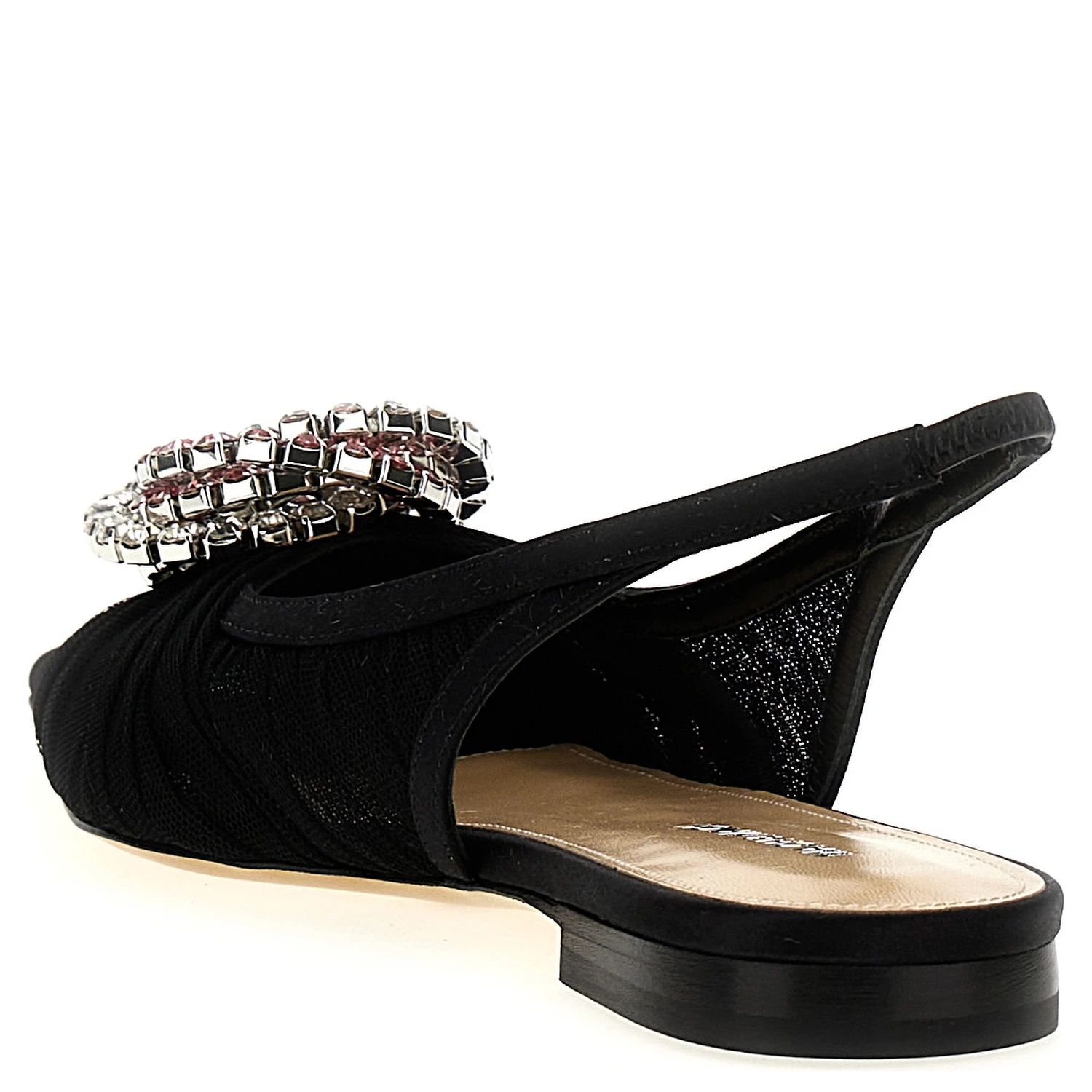 Black Polyamide Ballet Flats