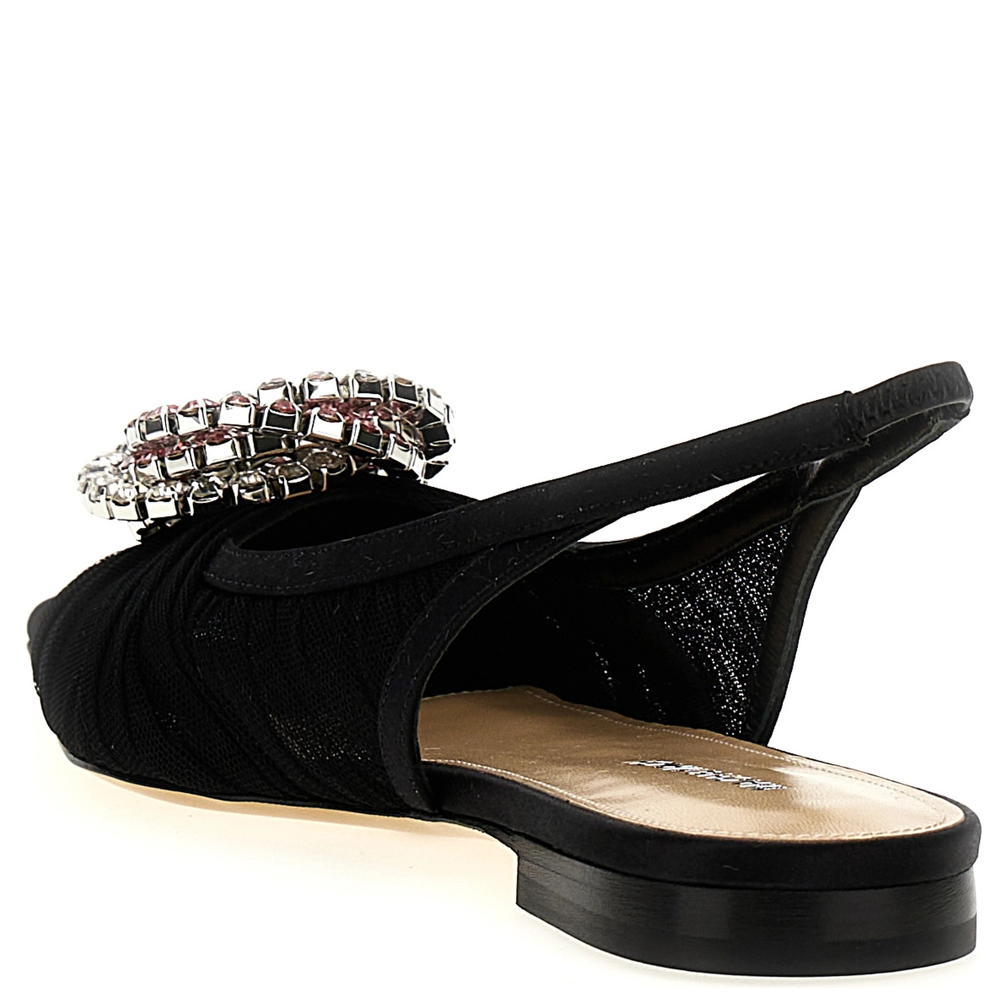 Black Polyamide Ballet Flats