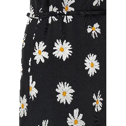 Black Silk Midi Dress