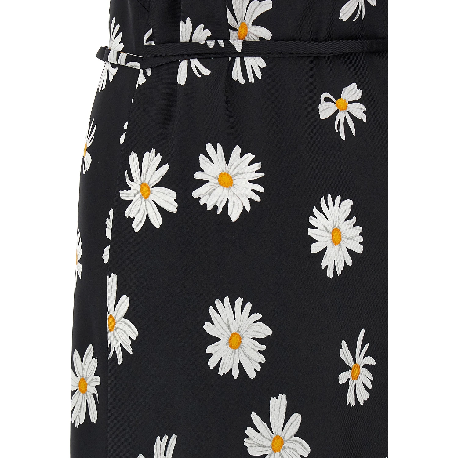 Black Silk Midi Dress