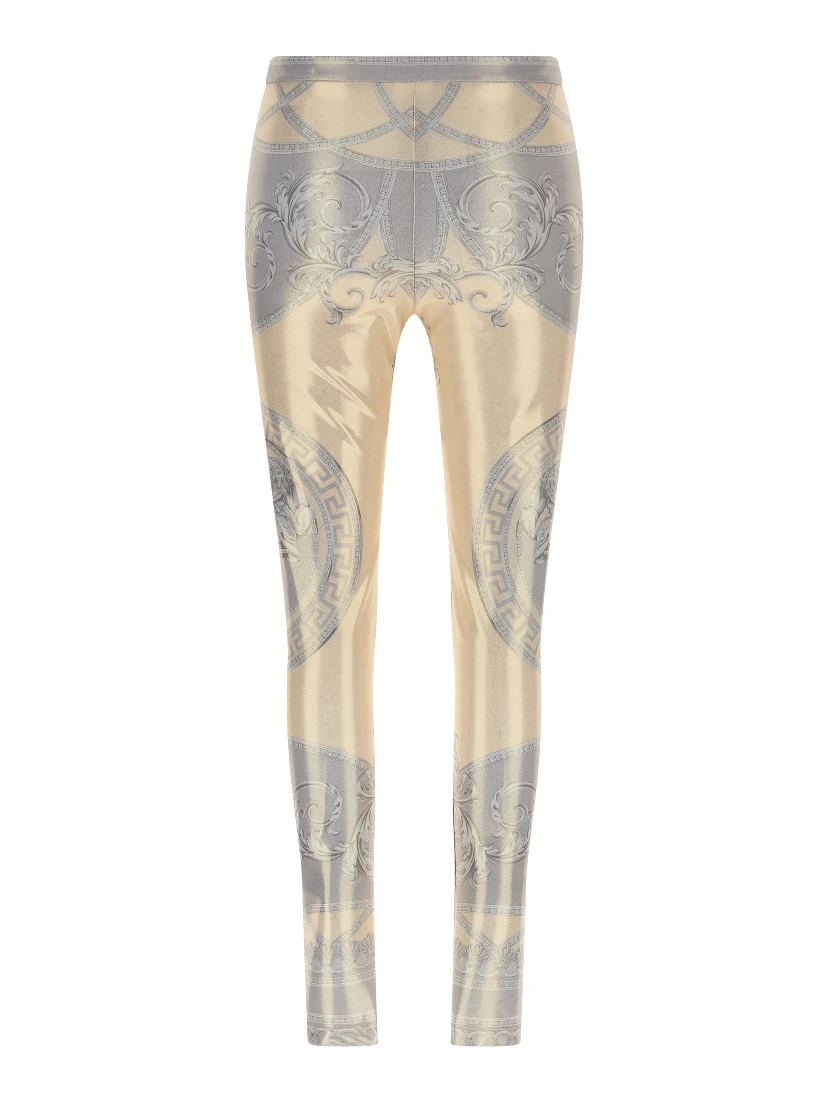 Multicolor Polyester Leggings