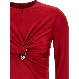Multicolor Viscose Midi Dress