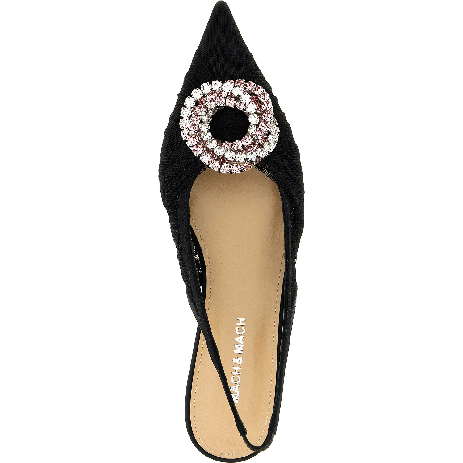 Black Polyamide Ballet Flats