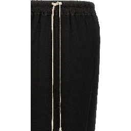 Black Cotton Mini Skirt