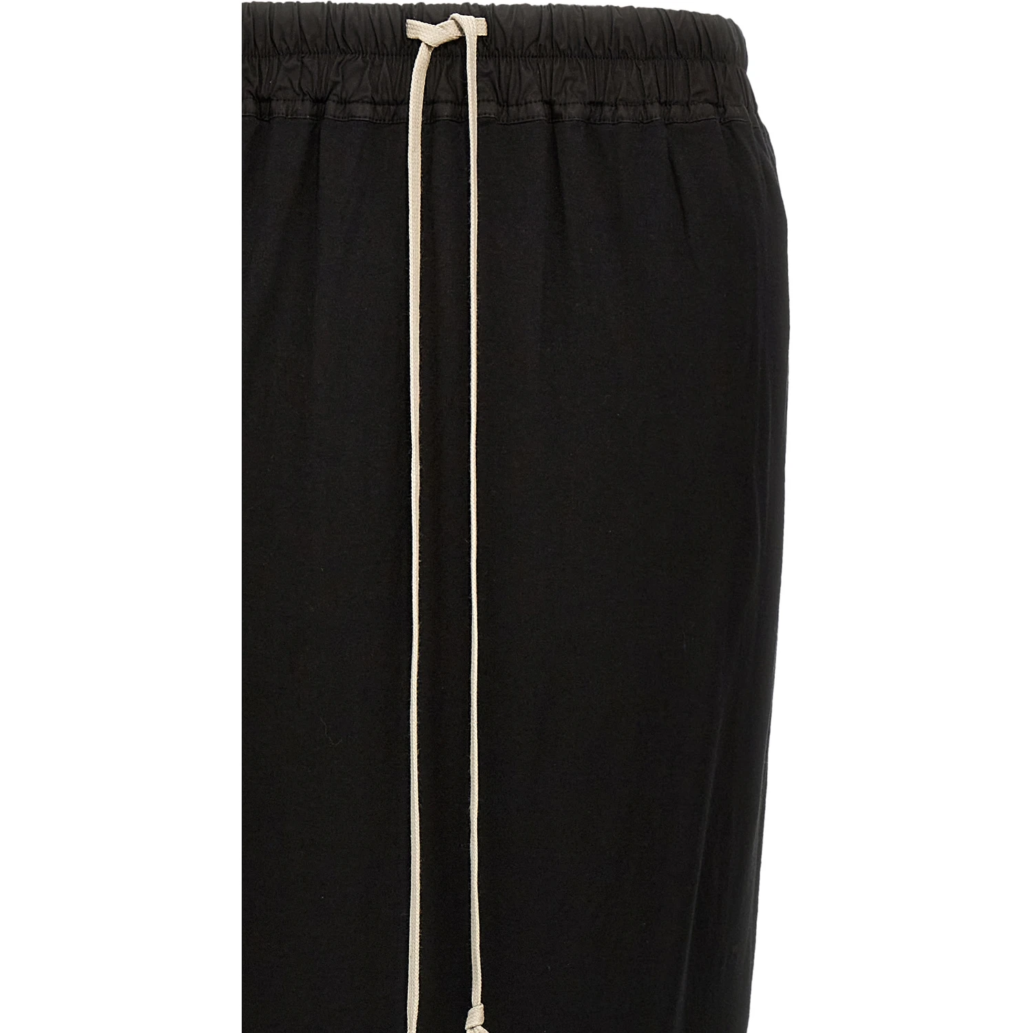 Black Cotton Mini Skirt