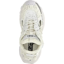White Calfskin Athletic Sneakers