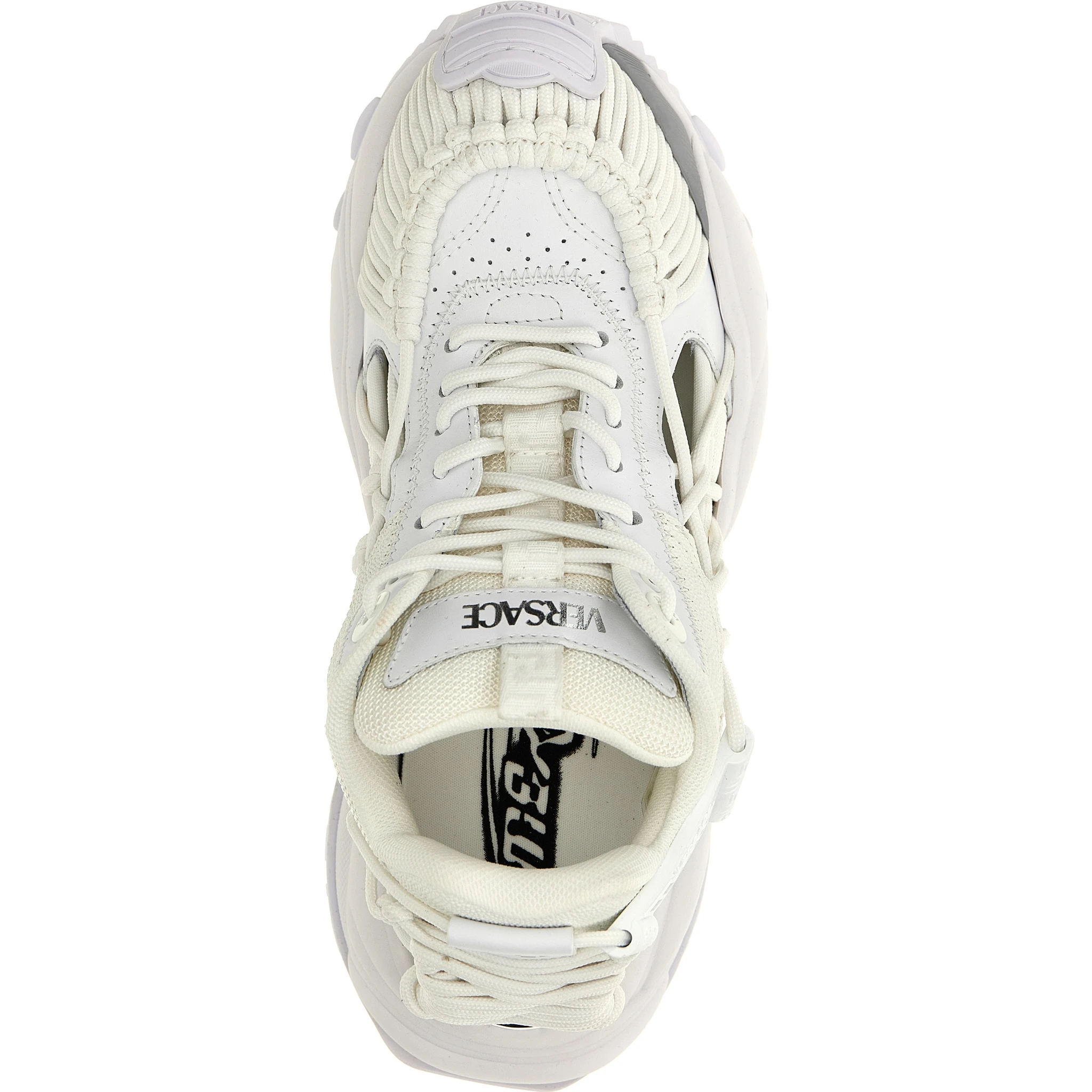 White Calfskin Athletic Sneakers
