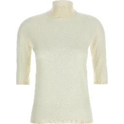White Virgin Wool Cardigan