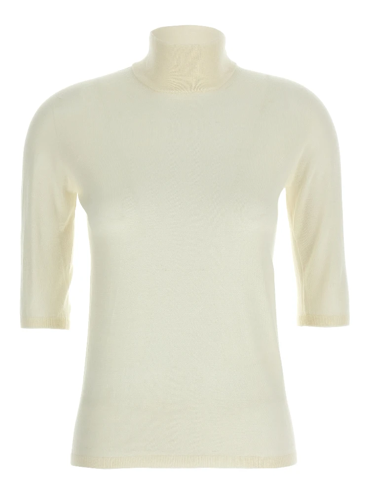 White Virgin Wool Cardigan