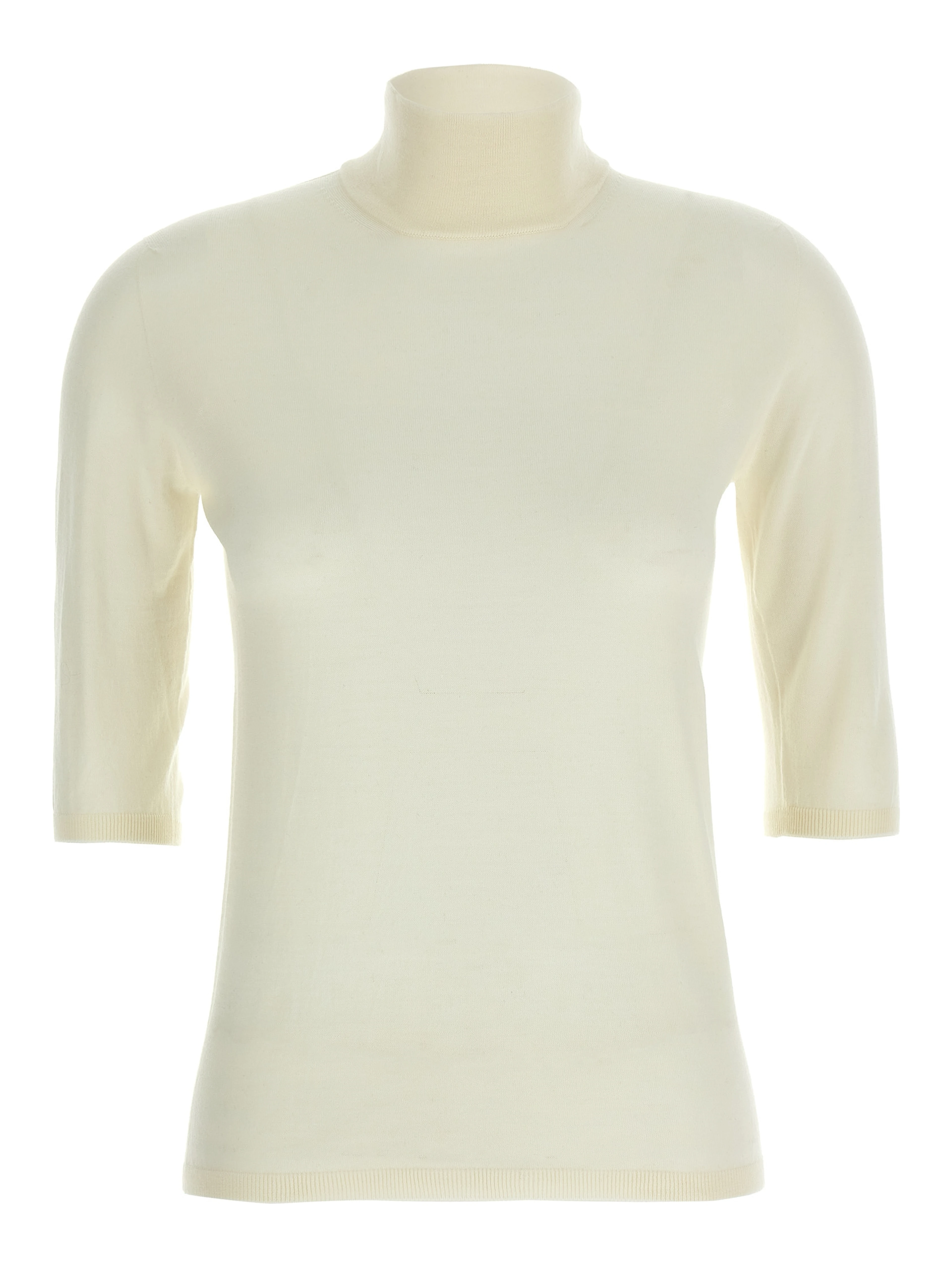 White Virgin Wool Cardigan
