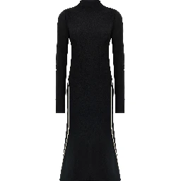 Bicolor Viscose Midi Dress