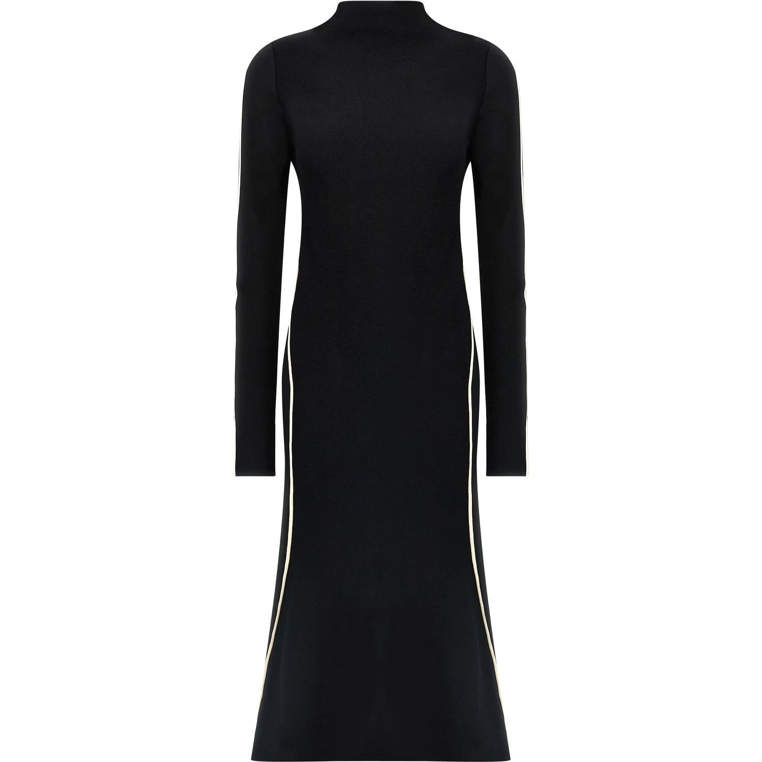 Bicolor Viscose Midi Dress