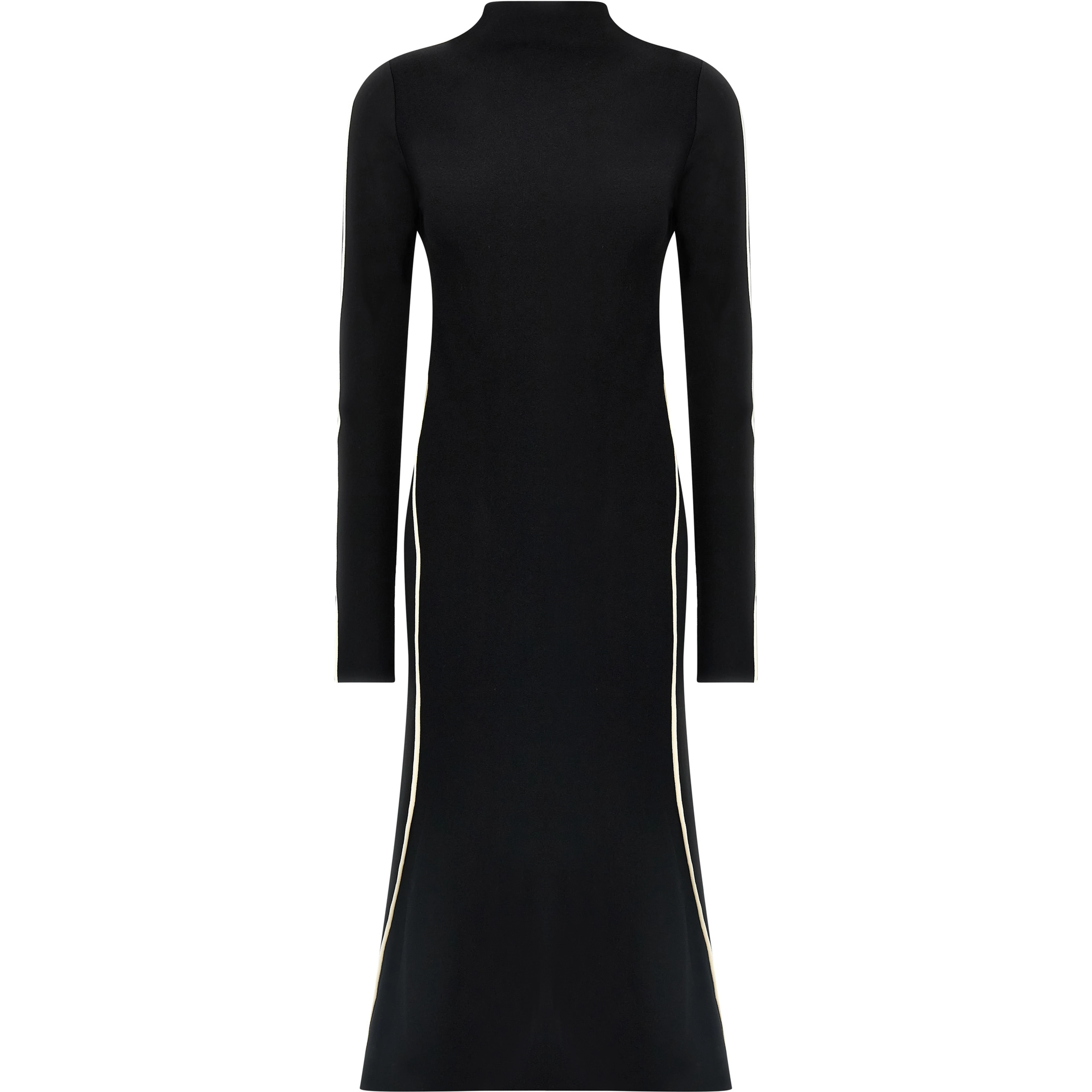 Bicolor Viscose Midi Dress