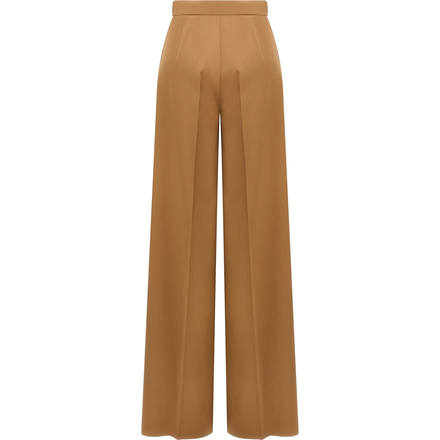 Brown Virgin Wool Casual Pants