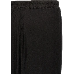Black Cotton Mini Skirt