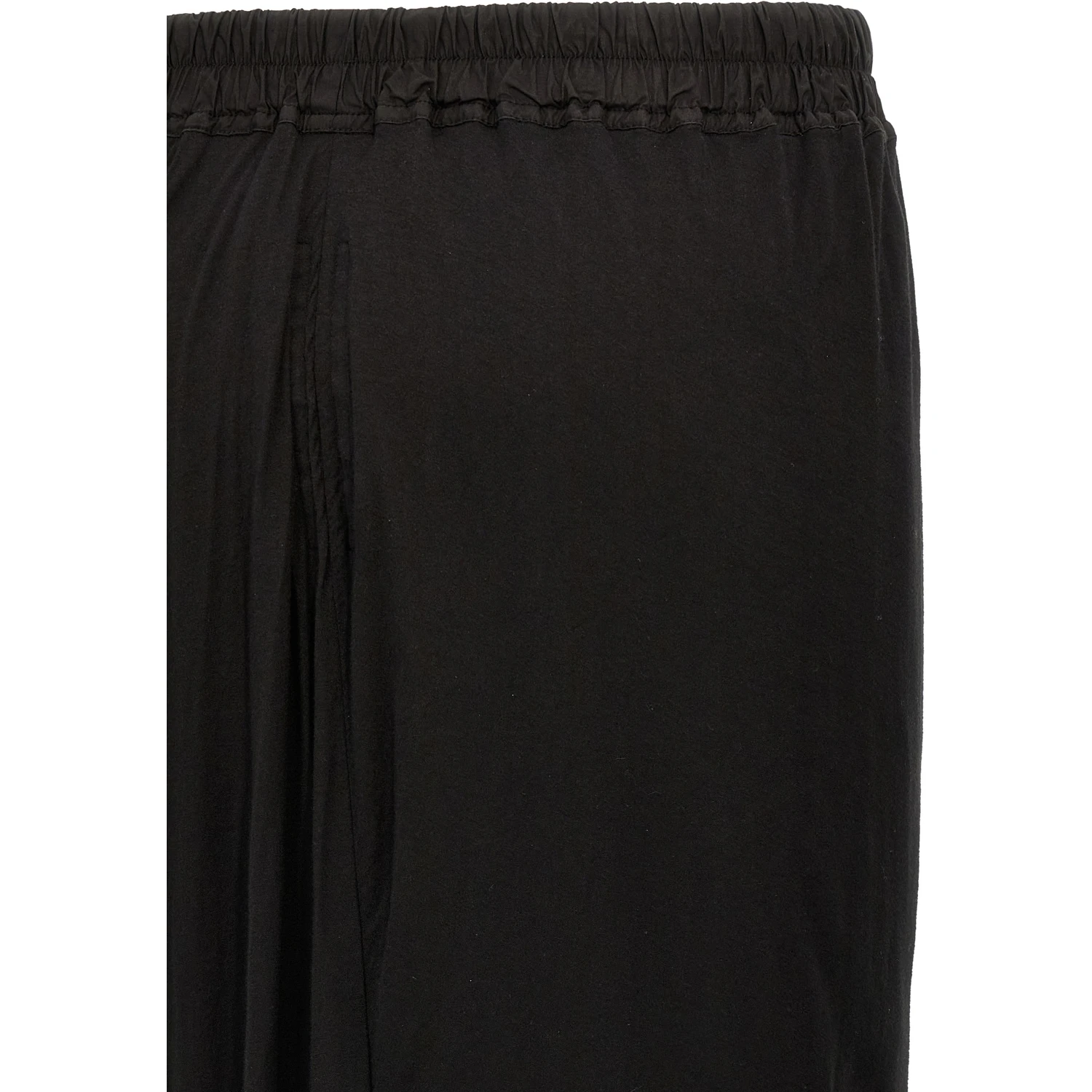 Black Cotton Mini Skirt