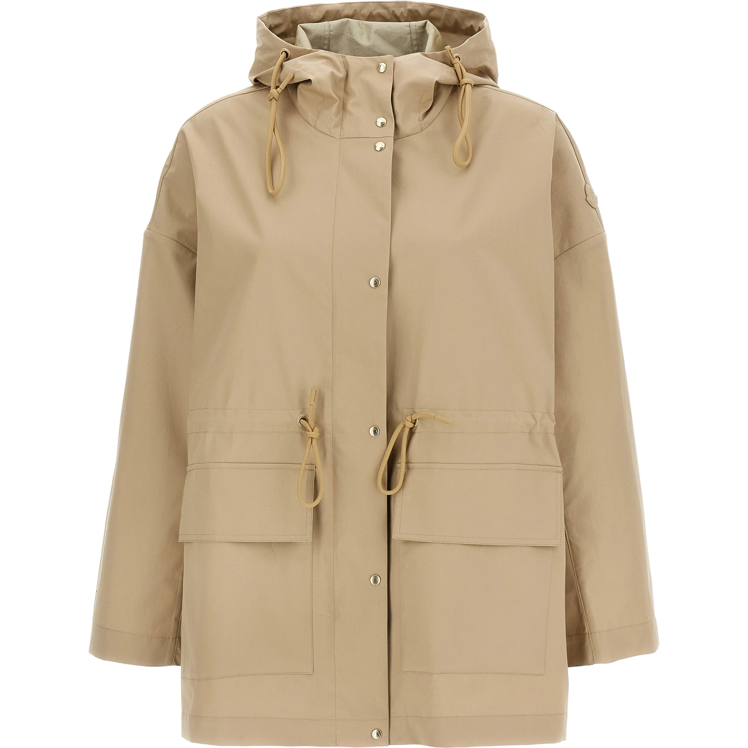 Beige Cotton Parka