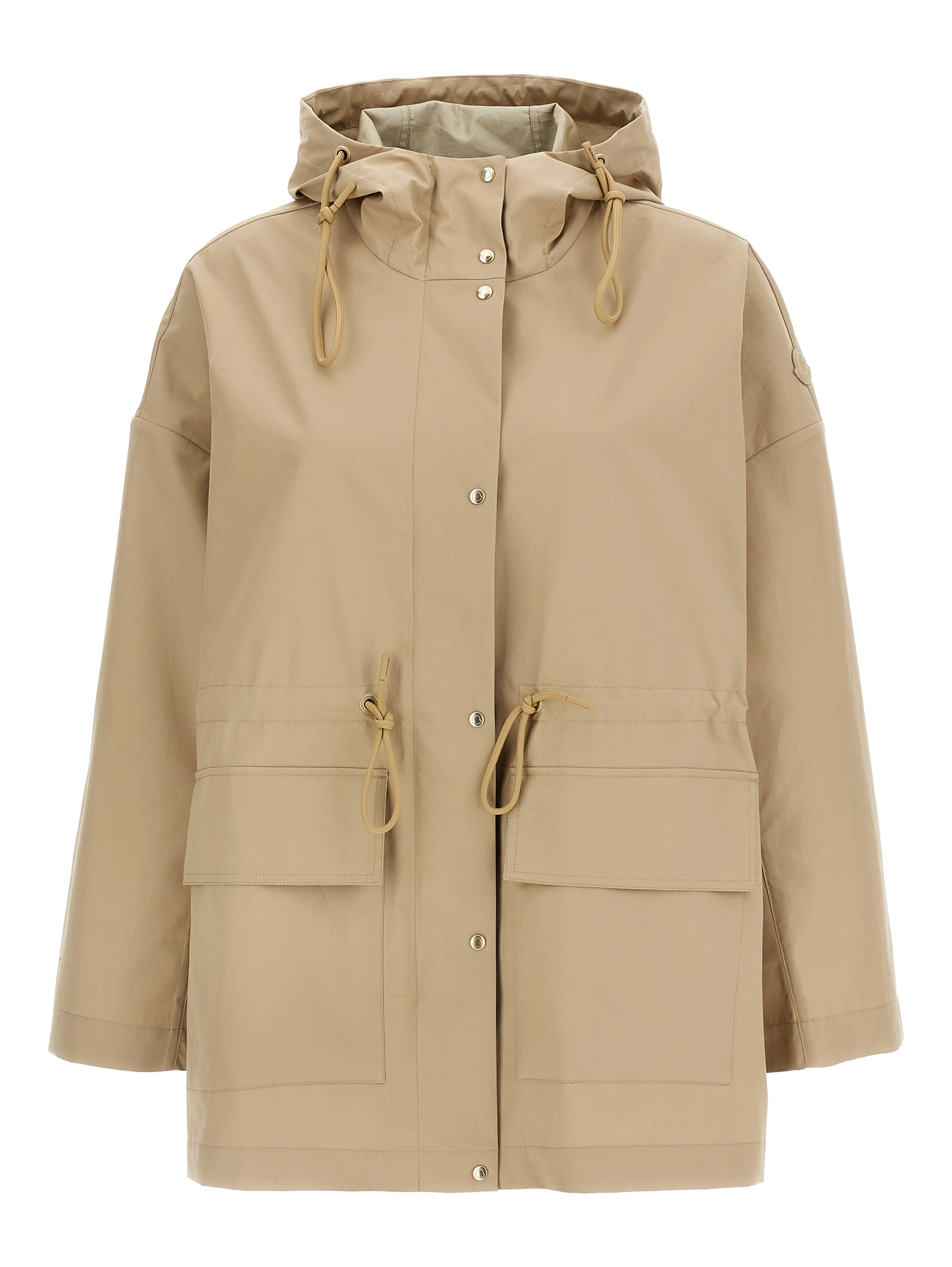 Beige Cotton Parka