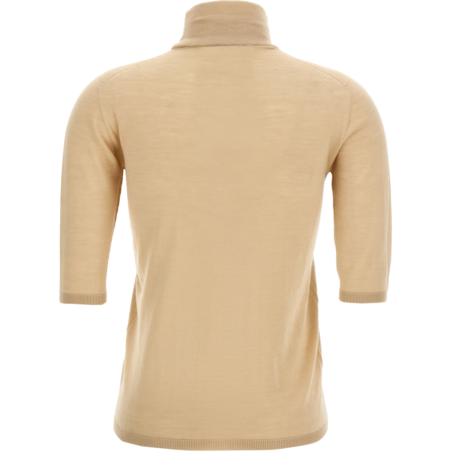 Beige Virgin Wool Cardigan