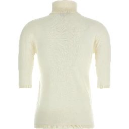 White Virgin Wool Cardigan