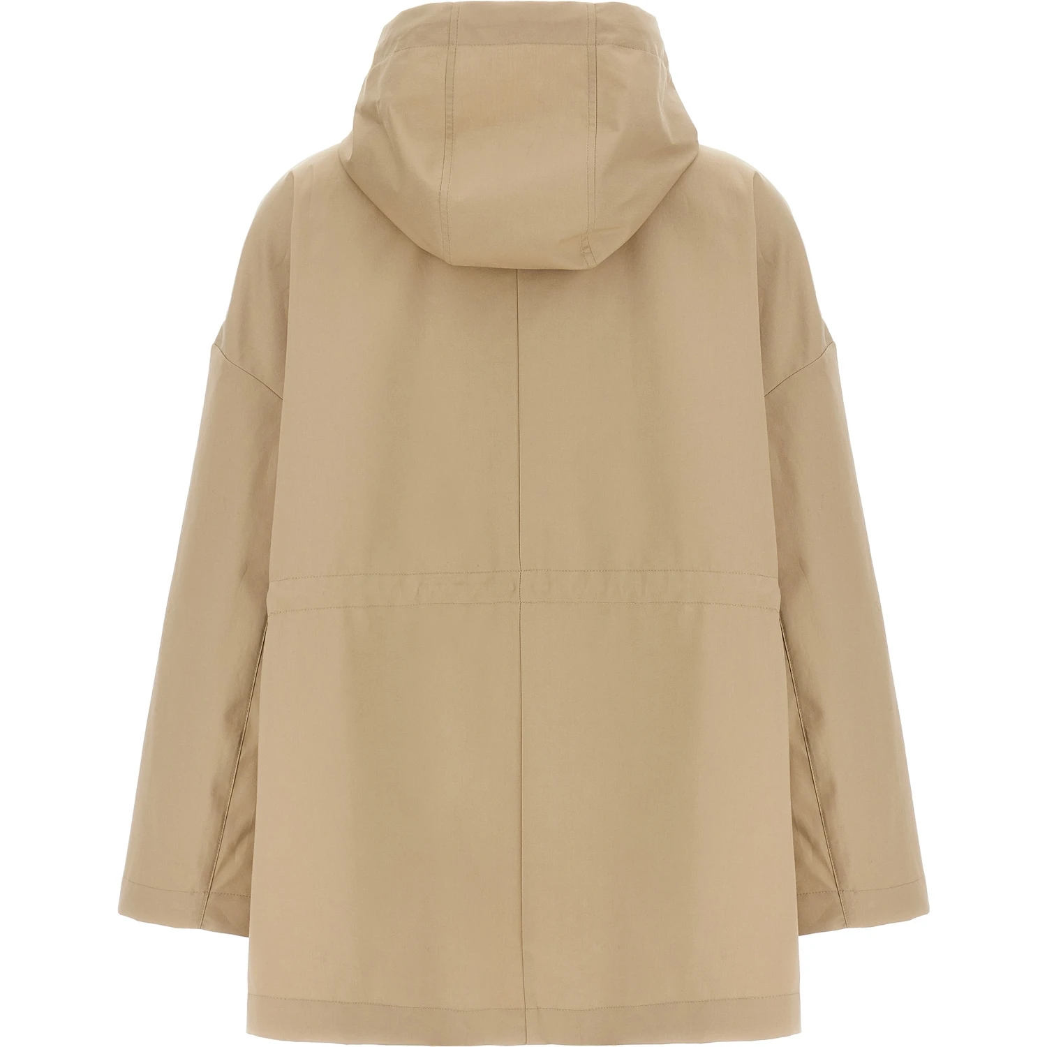 Beige Cotton Parka