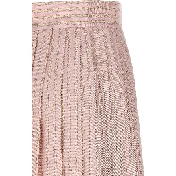 Multicolor Silk Long Skirt