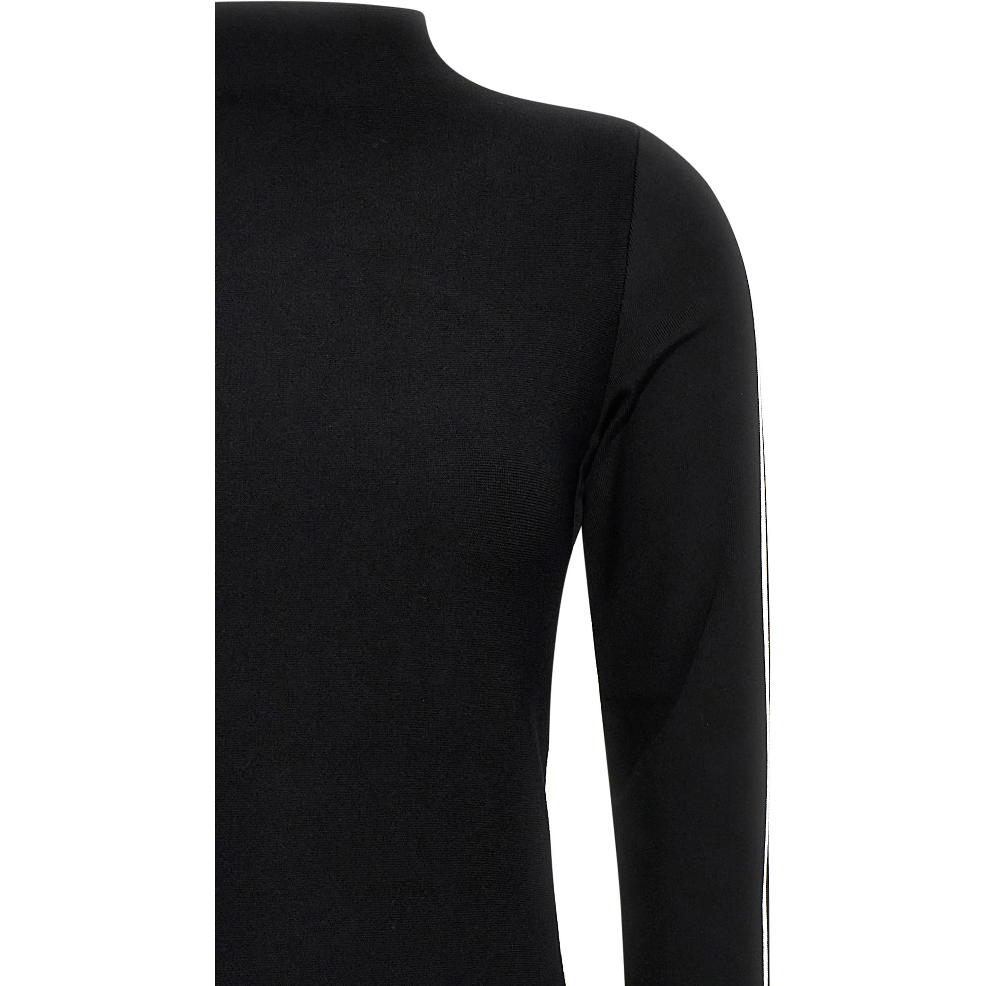 Bicolor Viscose Midi Dress