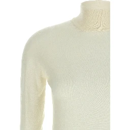 White Virgin Wool Cardigan
