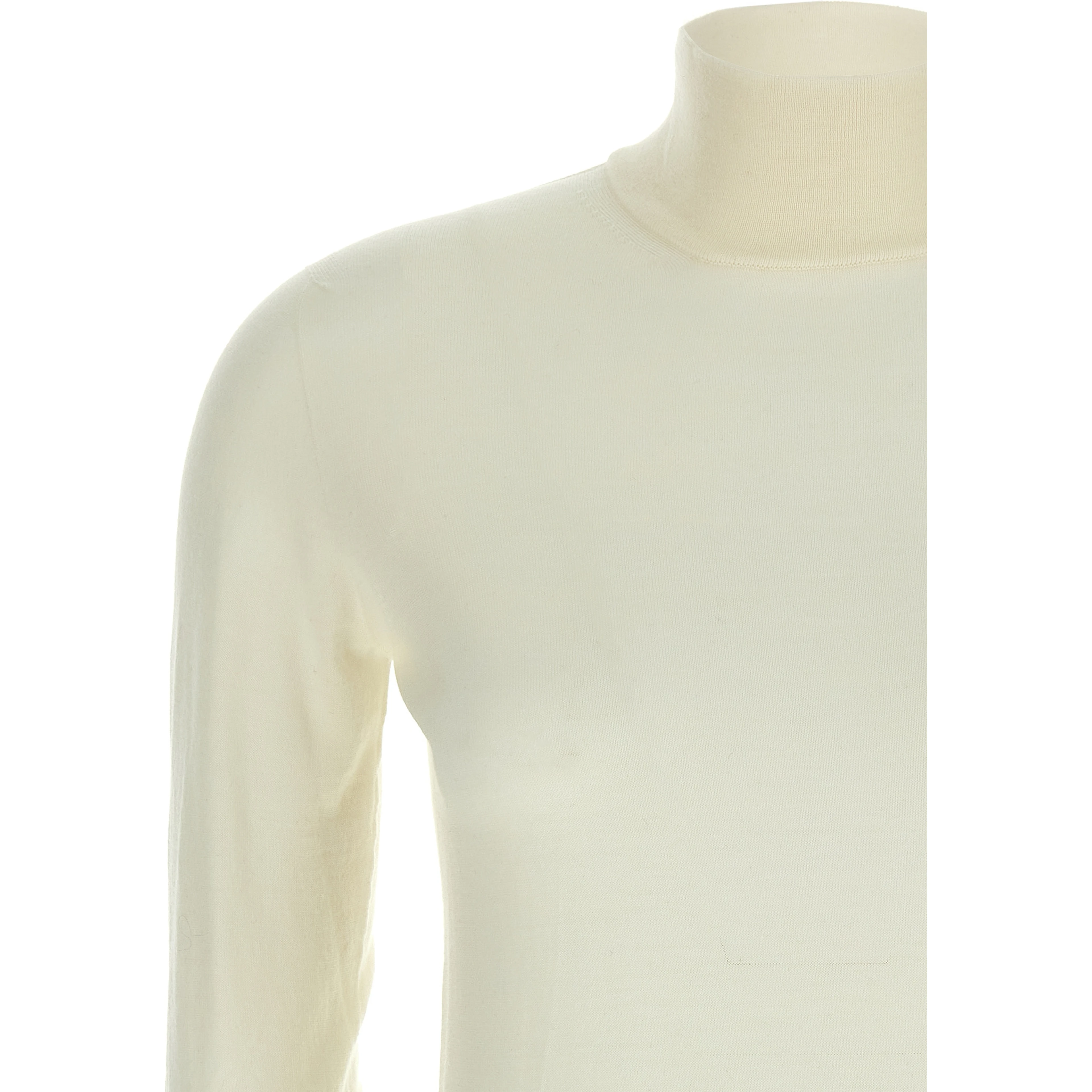 White Virgin Wool Cardigan
