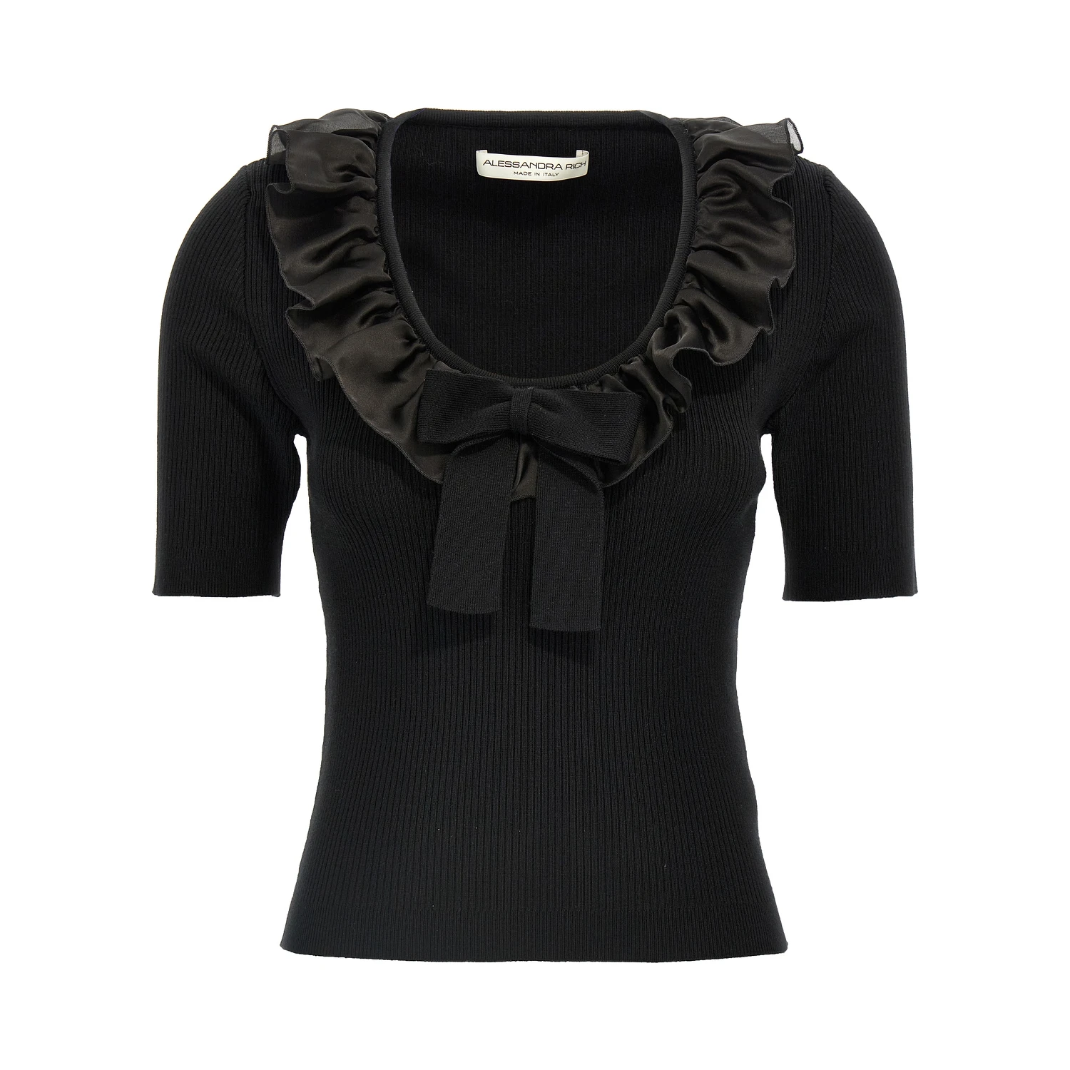 Black Wool T-Shirt