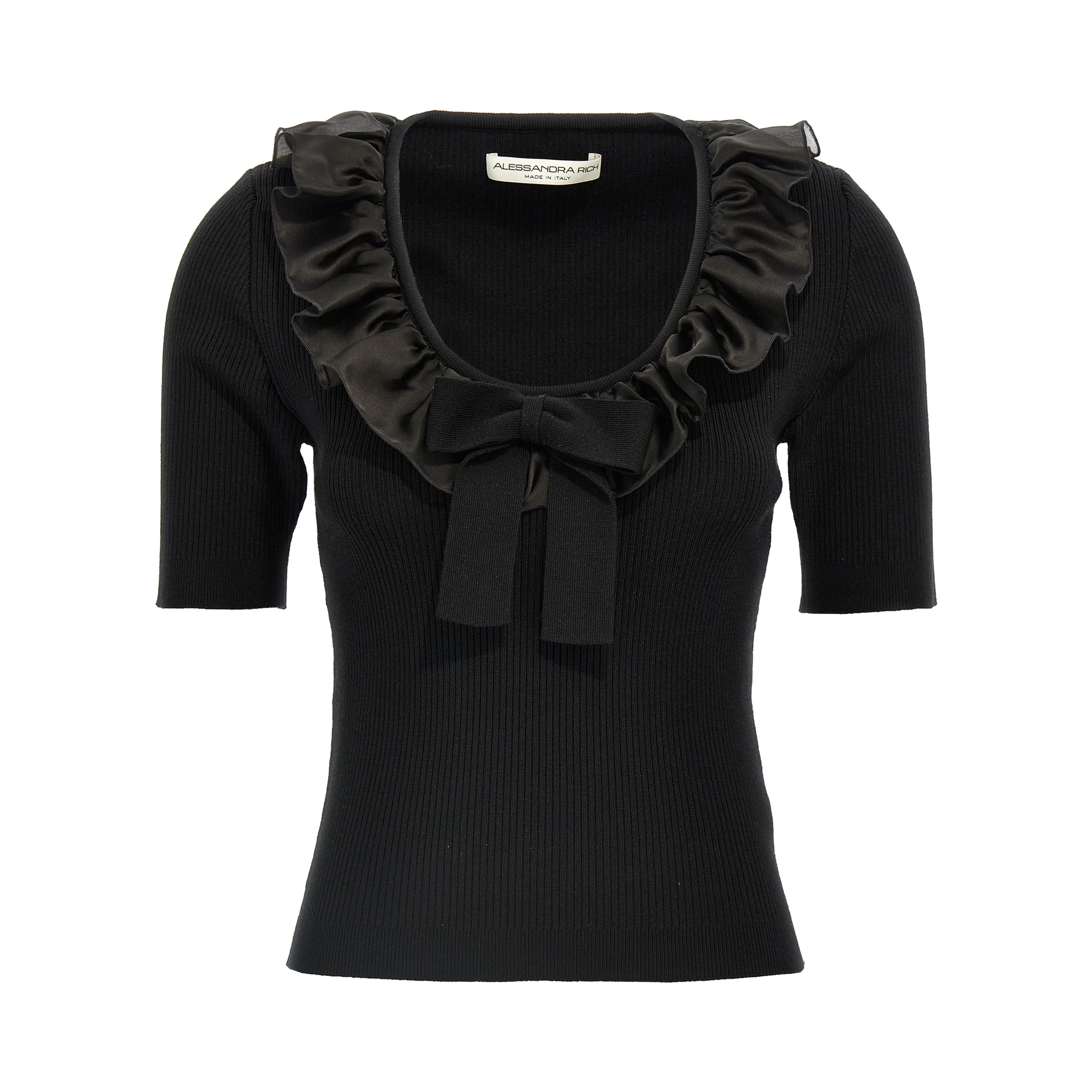 Black Wool T-Shirt